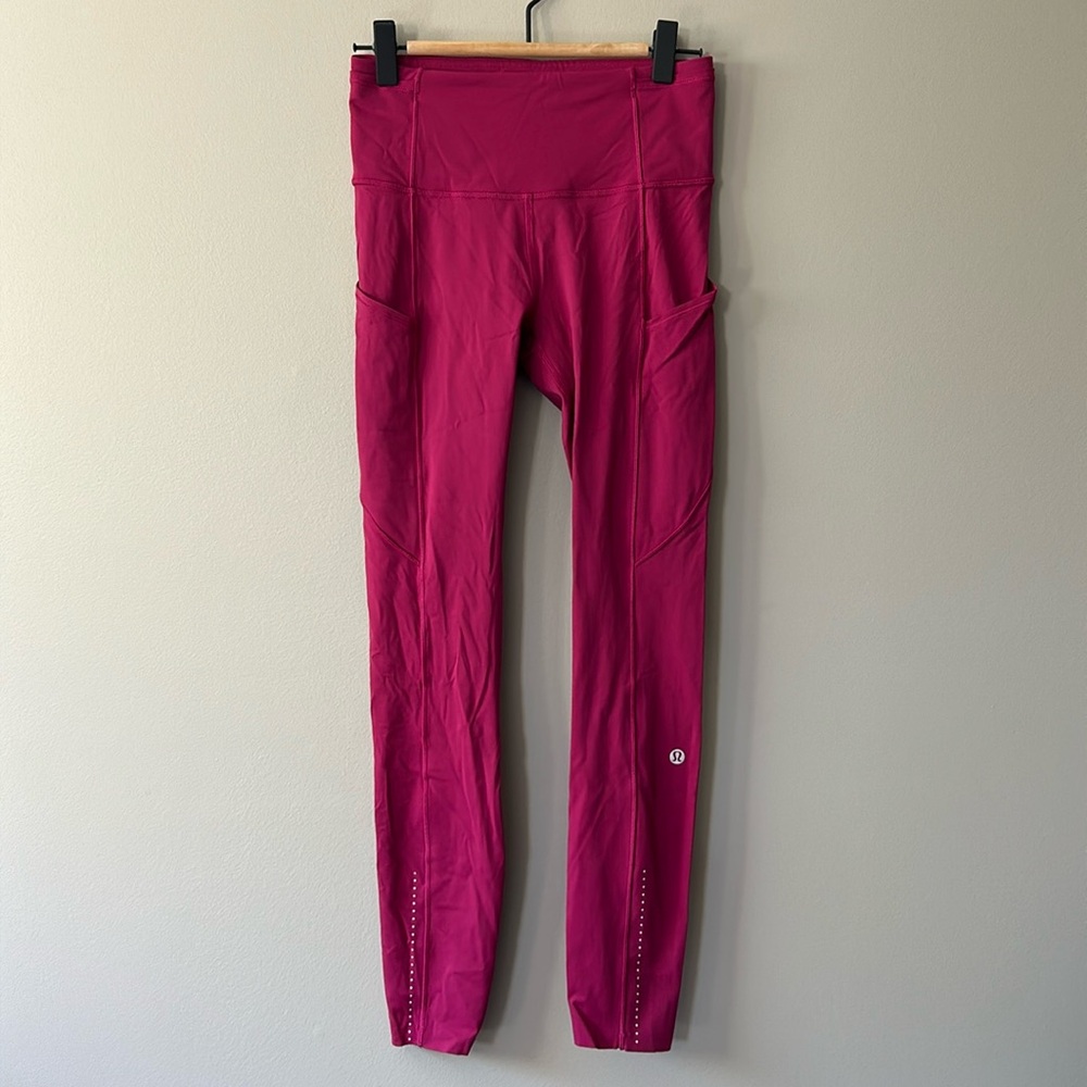 Lululemon‎ Fast & Free 7/8 Tight II *Nulux 25” Sz 4 Running Athletic Performance